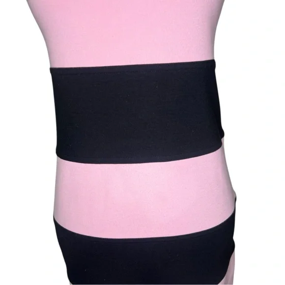 Yoana Baraschi | Black and Pink Striped Dress for Women Size Small - Picture 10 of 16